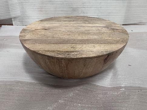 Solid wood coffee table at inspection
