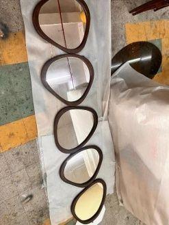 Mirrors laid out for checking